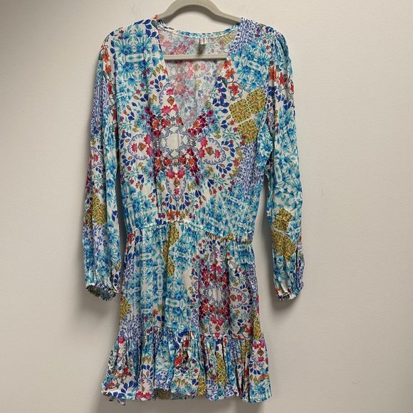 Luli Fama Mini Printed Dress - Picture 1 of 3